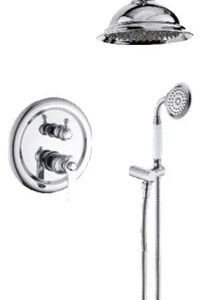 Antique Chrome Shower With Hand Shower #20124