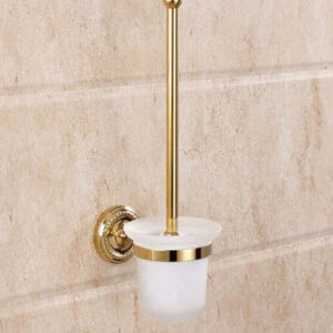 Shiny Gold Toilet Brush Holder #20236