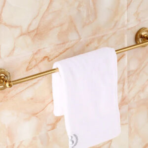Shiny Gold Single Towel Rail #20239