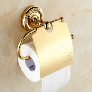 Shiny Gold Toilet Roll Holder #20244