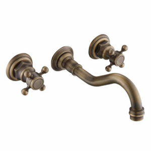 Brass Wall Mount Mixer 3 Piece #201747