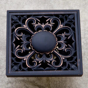 Black Filigree Shower Trap #201913