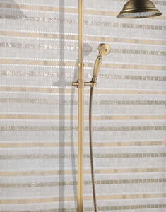 Wall Mounted Brass Shower with Ceramic Handle #201746