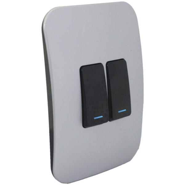 Two Lever One-Way Black Switch with Locator - Image 3