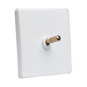 Tex White With Brass Toggle, 1 Lever