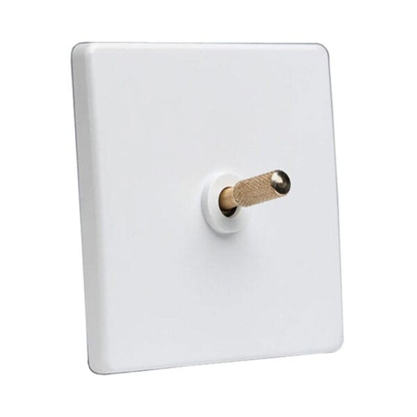 Tex White With Brass Toggle, 1 Lever