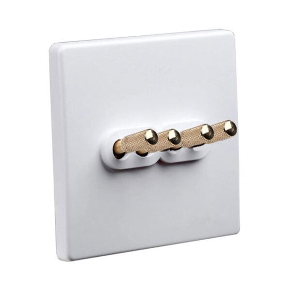 Tex White With Brass Toggle, 4 Levers