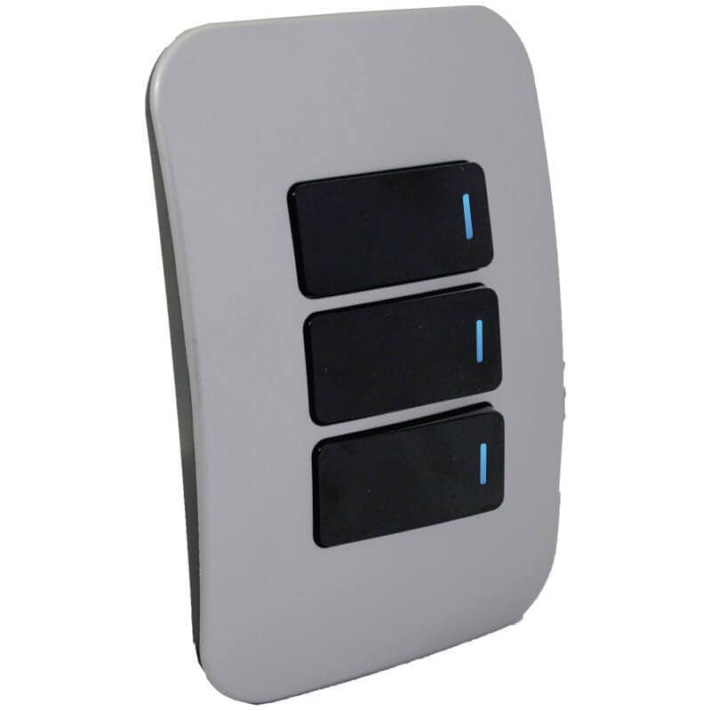 Three Lever One-Way Black Switch Horizontal with Locator - Image 3