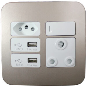 USB2 Socket Combination