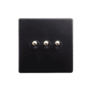Classic - Black with Brass Toggle, 3 Levers