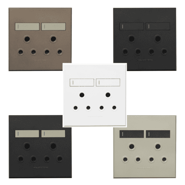 Veti 3 Double RSA Sockets