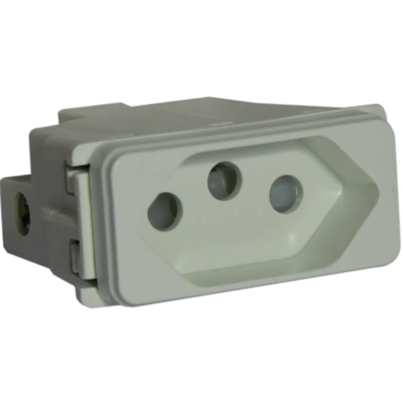 16A V-Slim 3 Pin Socket Outlet - White/Black - Image 2