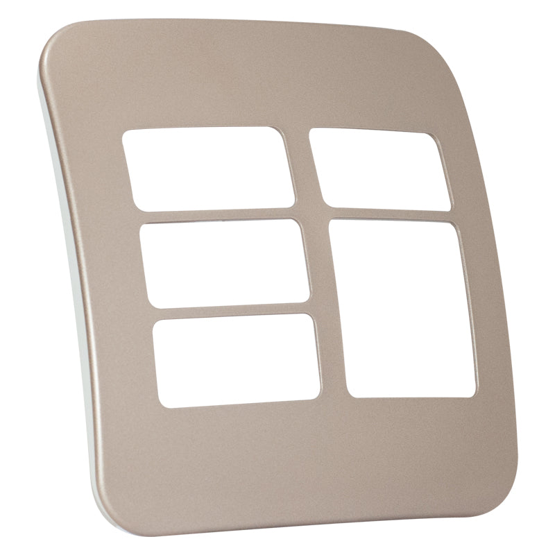 Five Module Cover Plate (4 Single, 1 Double) - Image 2
