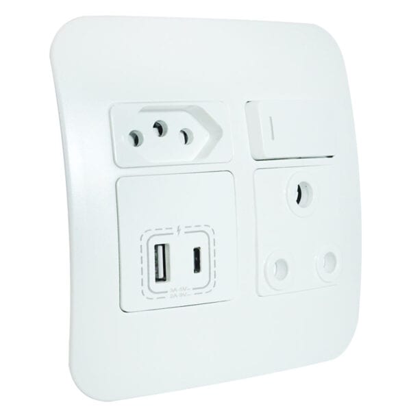 Veti 1 - USB A & C Port Wall Socket - Image 2