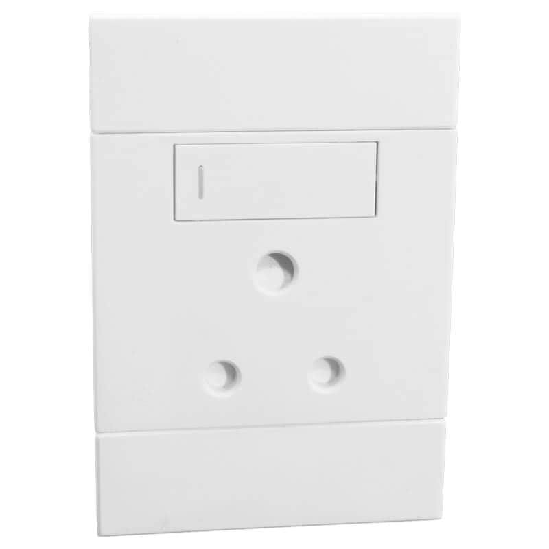 VETI 2 - Vertical Single 16A RSA Socket White