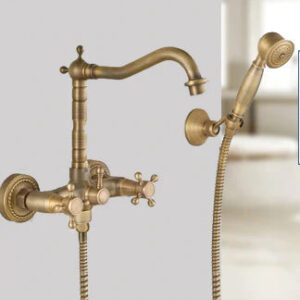 Brass Wall Mount Mixer with hand shower #201783