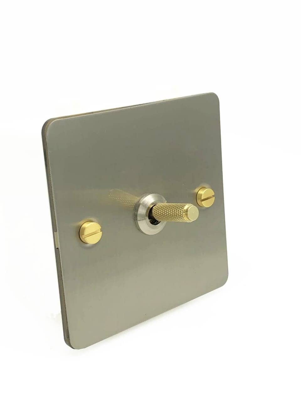 Detailed - Silver with Brass Toggle - 1 lever