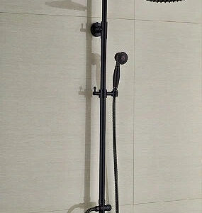 Oil Rubbed Black Antique Wall Mounted Shower #201718