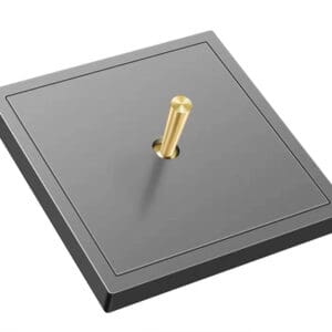 Luna Grey with Brass Toggle 1 lever