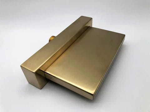 Brushed Gold Modern Bath Mixer With Hand Shower #20126 - Image 4