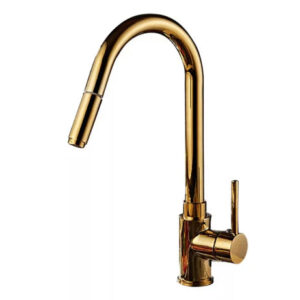 Gold Modern Extender Kitchen Mixer #201798