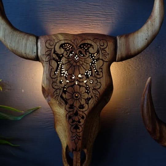 BULL SKULL WALL DECOR 8 - Image 3