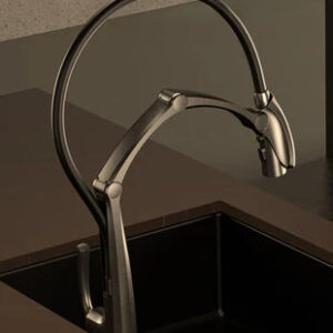 Gun Metal Grey Steam Punk Kitchen Mixer #202408