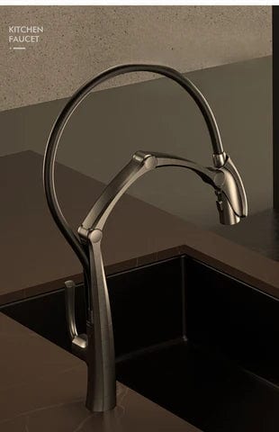 Gun Metal Grey Steam Punk Kitchen Mixer #202408