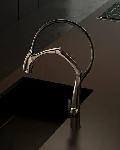 Gun Metal Grey Steam Punk Kitchen Mixer #202408 - Image 2