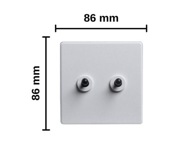 Classic White with black Toggle - 2 Levers - Image 3