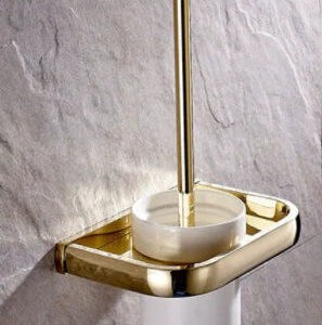 Gold Modern Toilet Brush Holder #201876